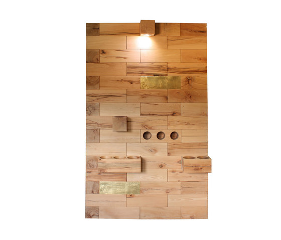 CRAFTWAND® - Wand mit Goldakzenten | Holz Platten | Craftwand