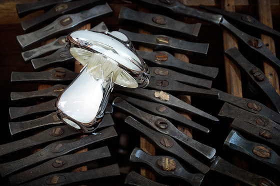Wolfgang Joop – Magic Mushrooms Centerpiece Dark Wood | Sel & Poivre | Wiener Silber Manufactur