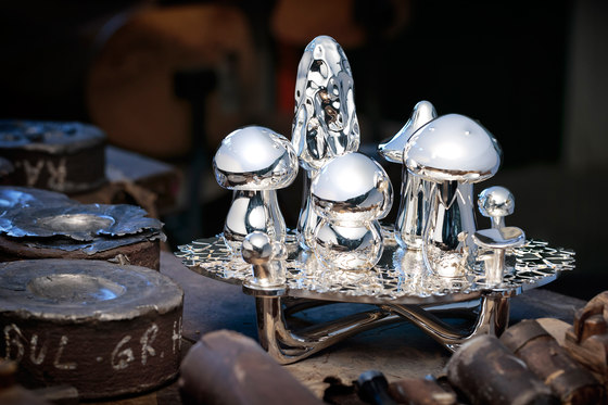 Wolfgang Joop – Magic Mushrooms Centerpiece | Sel & Poivre | Wiener Silber Manufactur