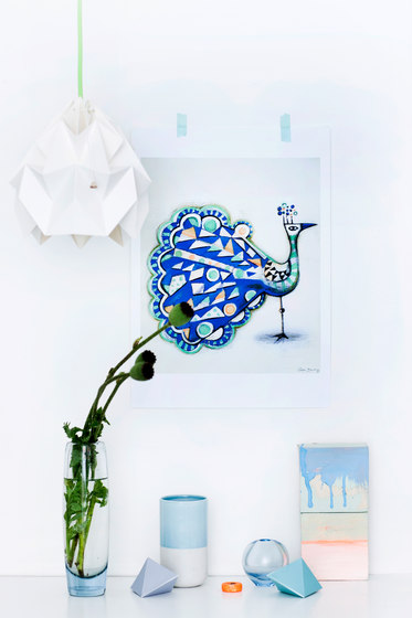 Moth XL Lamp - Gradient Blue | Lámparas de suspensión | Studio Snowpuppe