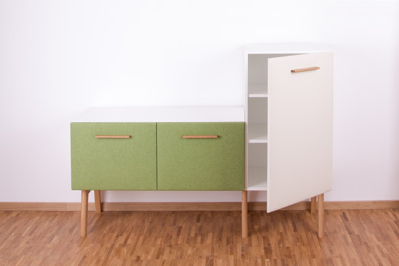 Small corpus, narrow with drawer DBV-266 | Kids storage furniture | De Breuyn