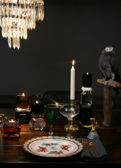 Ophelia green/black | Candlesticks / Candleholder | Reflections Copenhagen