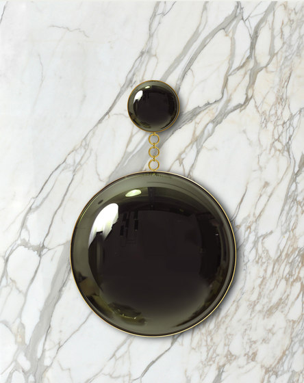 Moon & Eclipse Black Convex Mirror | Spiegel | Martin Huxford Studio