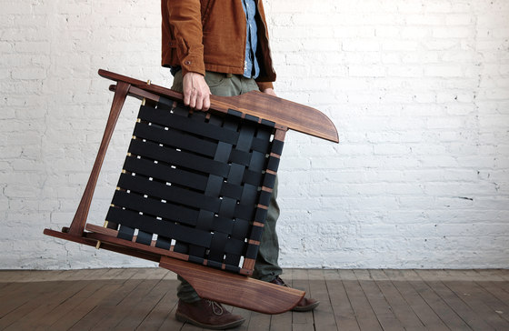 Folding Lounge Chair Walnut | Armchairs | Todd St. John
