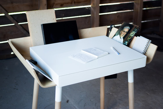 My Writing Desk Schreibtisch, 2 Schubladen, schwarz-weiß | Schreibtische | EMKO PLACE