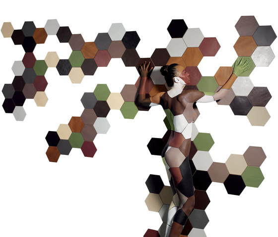Konzept Color Mood Hexagon Terra Bordeaux | Piastrelle ceramica | Valmori Ceramica Design