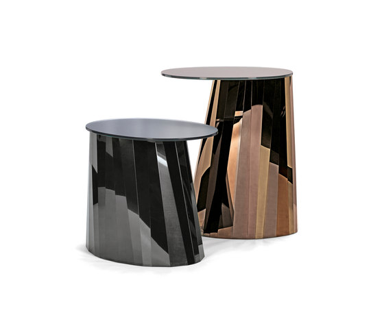 Pli Side Table High Bronze Satin | Tavolini alti | ClassiCon