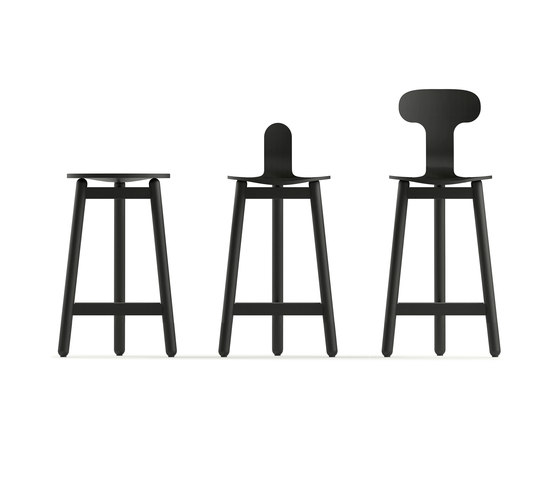 Beech Bar Stool 75 low | Bar stools | DUM