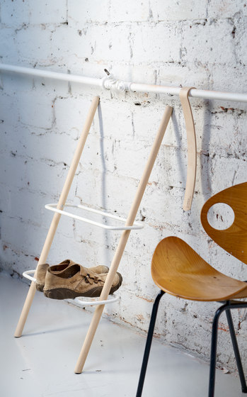 RECTANGLE Shoe Rack birch+white | Furniture | Nordic Hysteria