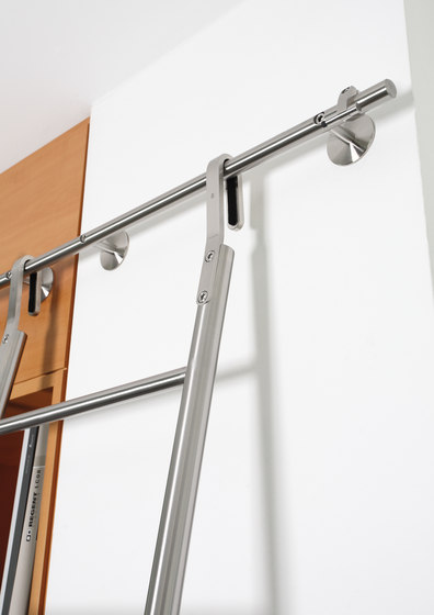 Klassik Ladder System/ Positionable Ladder | Library ladders | MWE Edelstahlmanufaktur