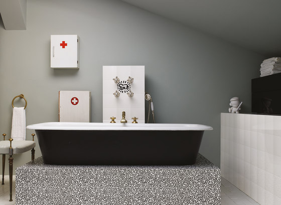 Keith Haring White | Ceramic tiles | ASCOT CERAMICHE