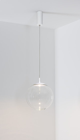 glaskugelleuchte ku3 LED gradient chrome | Suspended lights | Mawa Design