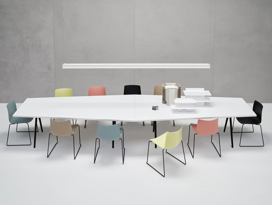Meety - Trapezoidal | Contract tables | Arper