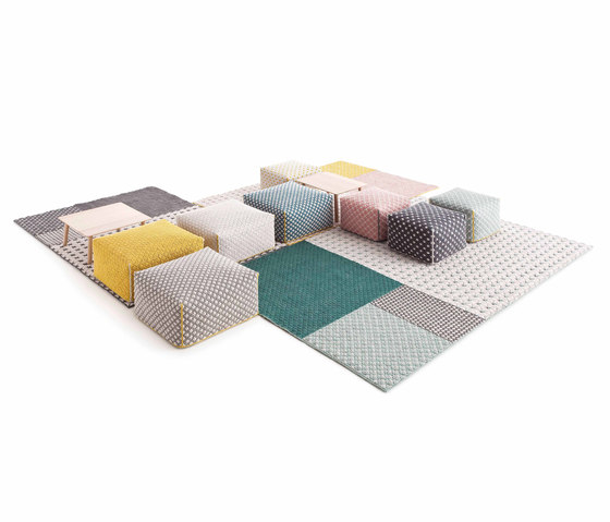 Silaï Small Pouf Rose 8 | Poufs | GAN