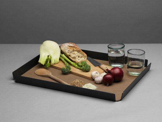 Tray Square L | anthracite | Plateaux | LINDDNA