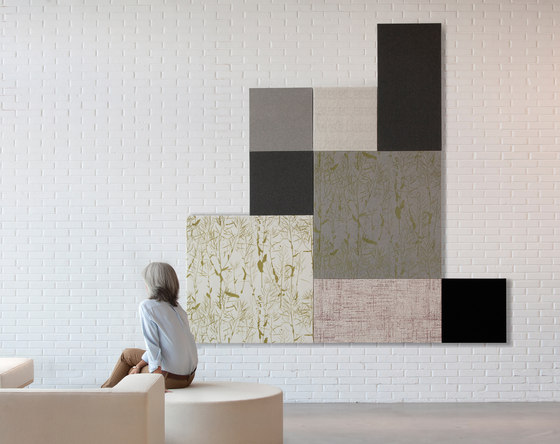 Kurage Wall Panel System 50 | Square | Traces Of Yellow | Oggetti fonoassorbenti | Kurage