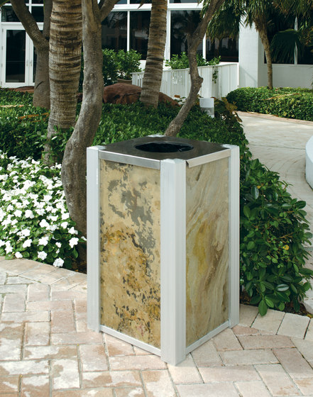 Audubon Recycling and Trash Receptacles | Poubelle / Corbeille à papier | DeepStream Designs