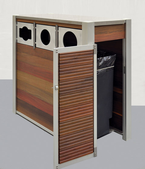 OPUS Trash and Recycling Bins | Pattumiere | DeepStream Designs
