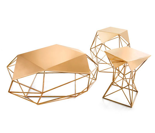 Archimedes Bronze Coffee Table w| Glass Top | Tavolini bassi | Matthew Shively