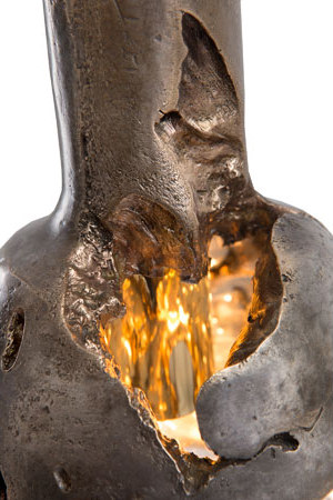 Decay Pendant 05 in Pot Ash & Polished Bronze | Lámparas de suspensión | Matthew Shively