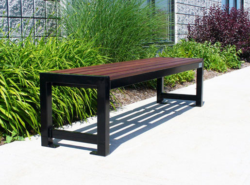MLB400B-W Backless Bench | Panche | Maglin Site Furniture