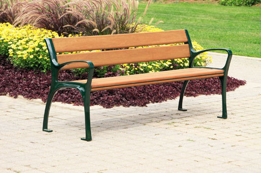 MLB870-L-W Wall-Mount Bench | Bancs | Maglin Site Furniture