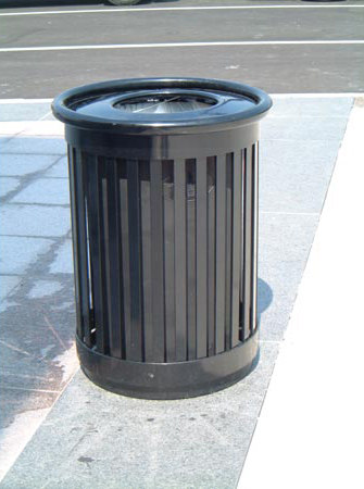 MLWR250-32-PS Trash Container | Waste baskets | Maglin Site Furniture