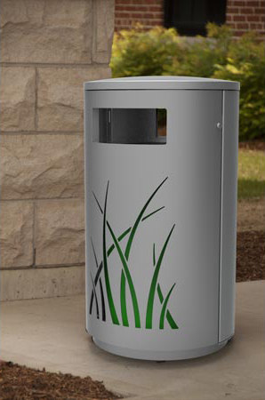 MLWR650-32-M-L5-LBE Trash Container | Cubos basura / Papeleras | Maglin Site Furniture