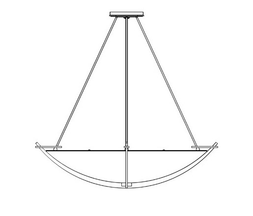 Compass Large Scale Pendant | Lámparas de suspensión | Hubbardton Forge