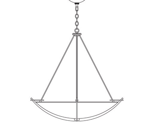 Compass Large Scale Pendant | Lampade sospensione | Hubbardton Forge