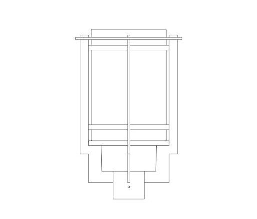 Tourou Large Outdoor Post Light | Outdoor free-standing lights | Hubbardton Forge
