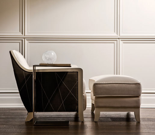 Davenport Chair and Ottoman | Poltrone | Powell & Bonnell
