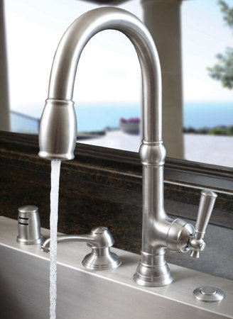 Jacobean Series - Single Handle Kitchen Faucet with Side Spray 2470-5313 | Küchenarmaturen | Newport Brass