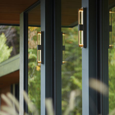 Double Axis Large LED Outdoor Sconce | Lámparas exteriores de pared | Hubbardton Forge