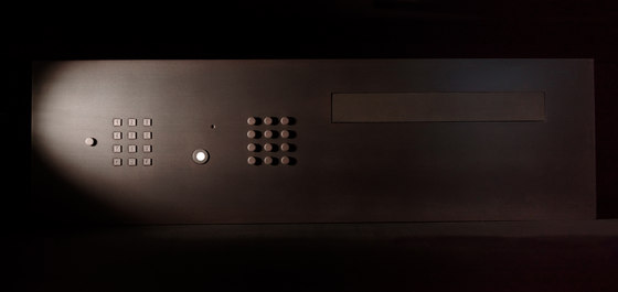 Letterbox with wireless system in bronze rustic matt | Boîtes aux lettres | FASTTEL BELGIUM