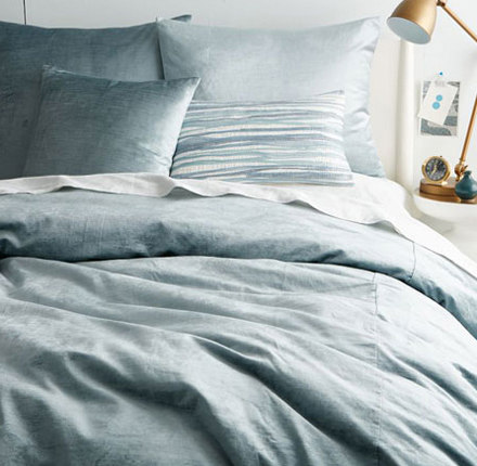 Washed Luster Velvet Duvet Cover | Copriletti | Distributed by Williams-Sonoma, Inc. TO THE TRADE