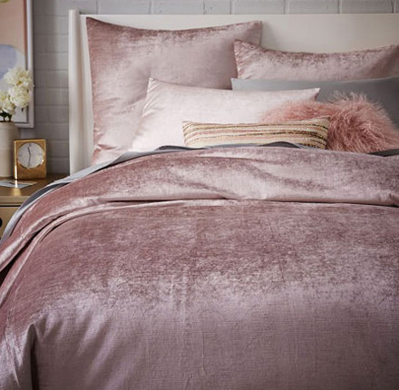 Washed Luster Velvet Duvet Cover | Duvets | Distributed by Williams-Sonoma, Inc. TO THE TRADE