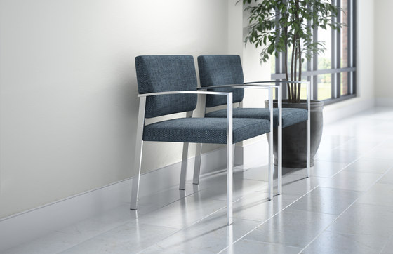 Steel Side Chair / Brushed Stainless Steel Frame | Sillas | Trinity Furniture