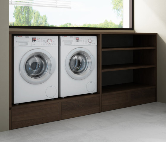 Âme cabinet 1 shelf integrated washbasin | Lavabos | Idi Studio