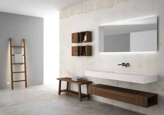 Iceberg cabinet 1 drawer 2 racks washbasin | Wash basins | Idi Studio
