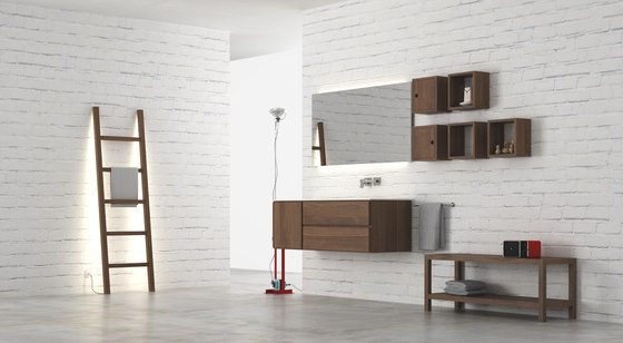 Move hanging cabinet 2 niches | Estanterías de baño | Idi Studio