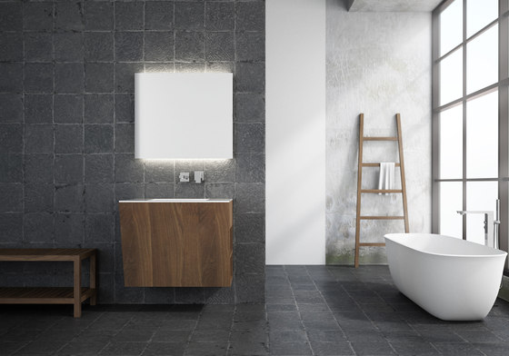 Root standing cabinet 6 racks integrated washbasin | Meubles sous-lavabo | Idi Studio
