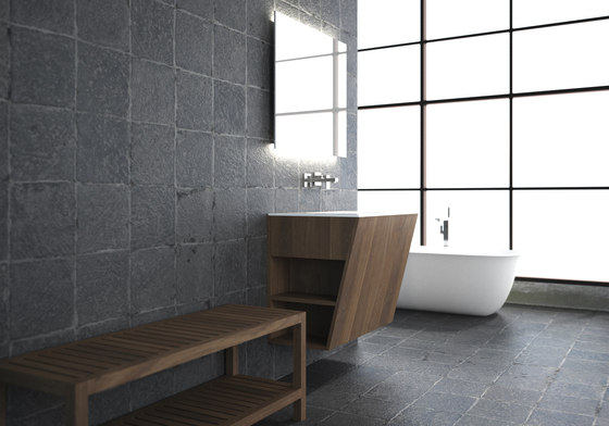 Root standing cabinet 6 racks integrated washbasin | Mobili lavabo | Idi Studio
