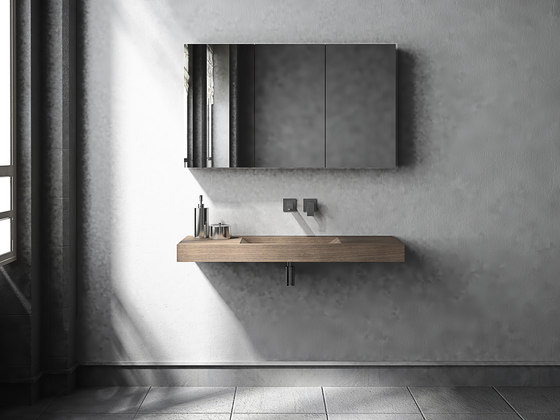 Solid single wooden basin | Lavabi | Idi Studio