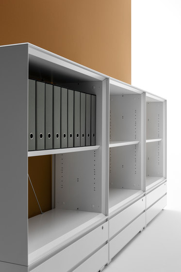 Primo 1000 Open Cabinets | H1650 | Shelving | Dieffebi