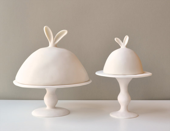 Lapin | large covered dish cheese spreader |  | Tina Frey Designs