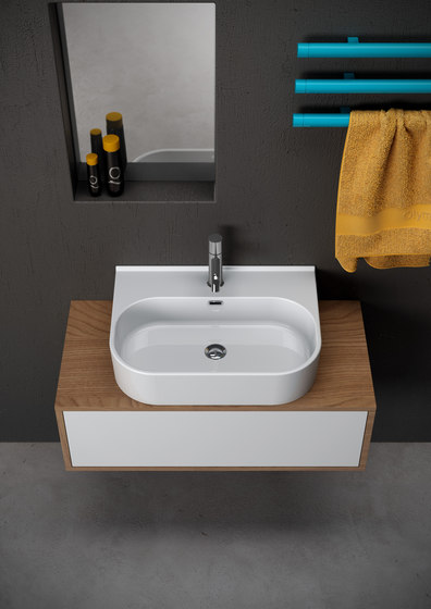 Synthesis - Washbasin wall hung /over counter | Waschtische | Olympia Ceramica