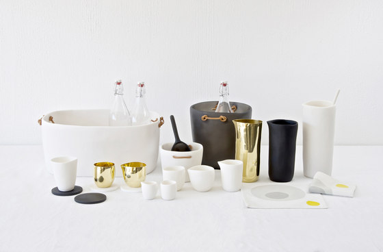Serveware | Cream & Sugar Set Brass | Stoviglie | Tina Frey Designs
