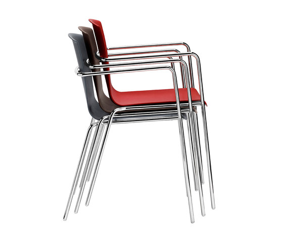 Flakes 2.0 B barstool in eco-chrome, with footrest | Sgabelli bancone | Piiroinen
