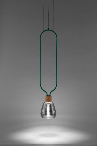 Agata - Ellipse Turquoise | Suspended lights | Incipit Lab srl